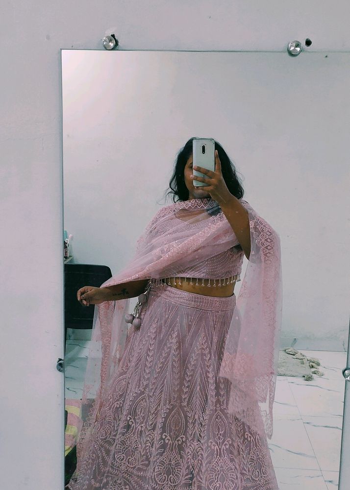 Pink Wastern Lehenga