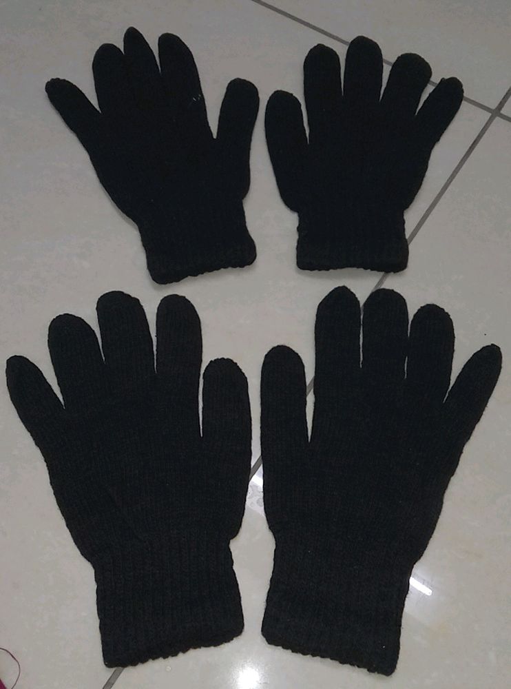 Woolen Gloves 2 Pairs