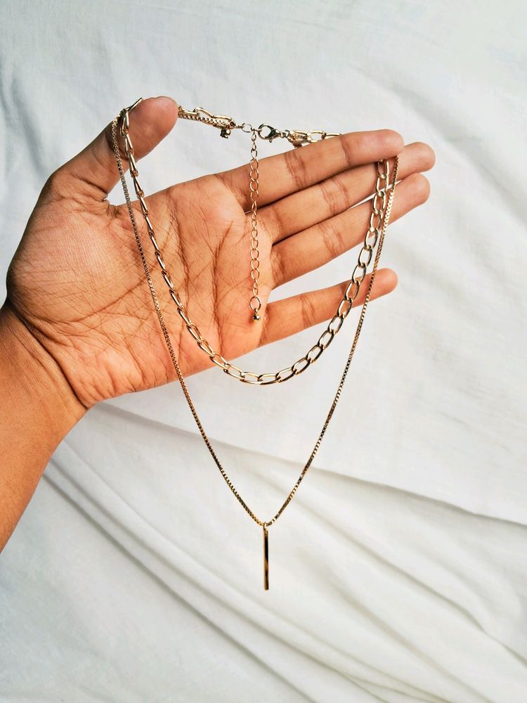 Gold Plated Layered Necklace