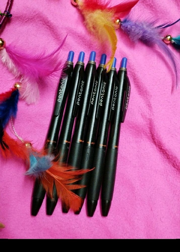 6 BRT PENTONIC BALL POINT PEN (Blue)