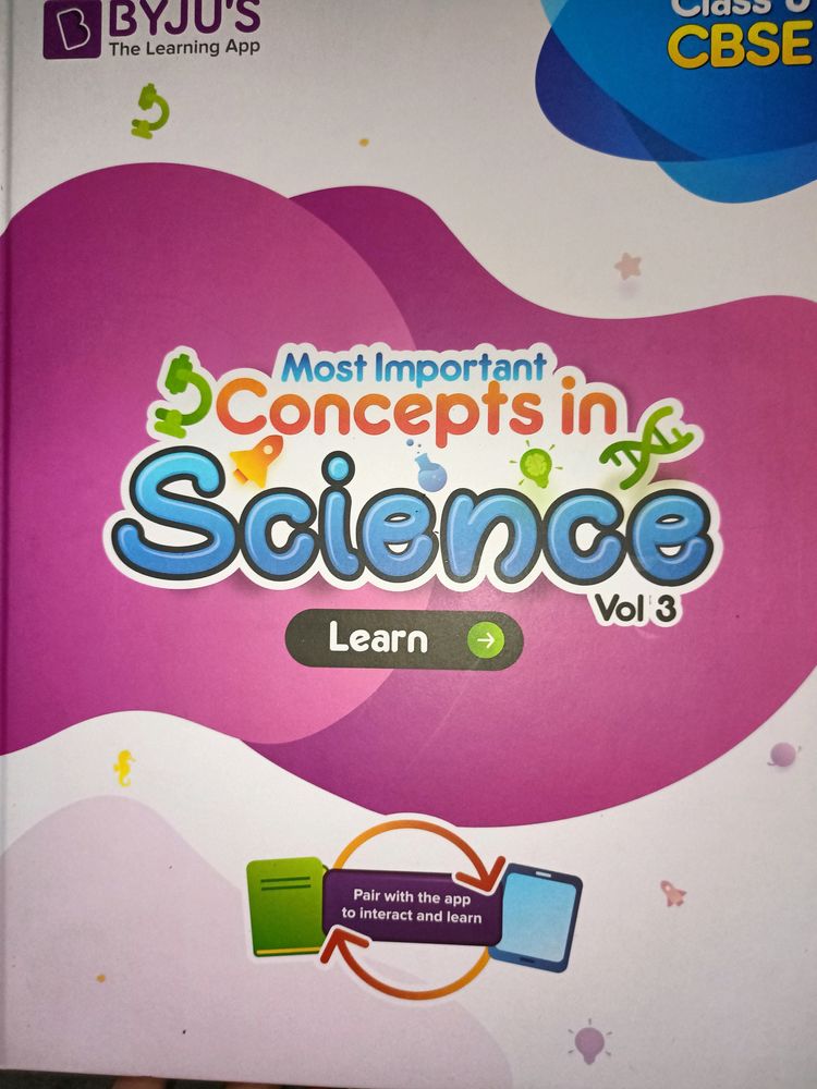 Science Book Concept  Class 8