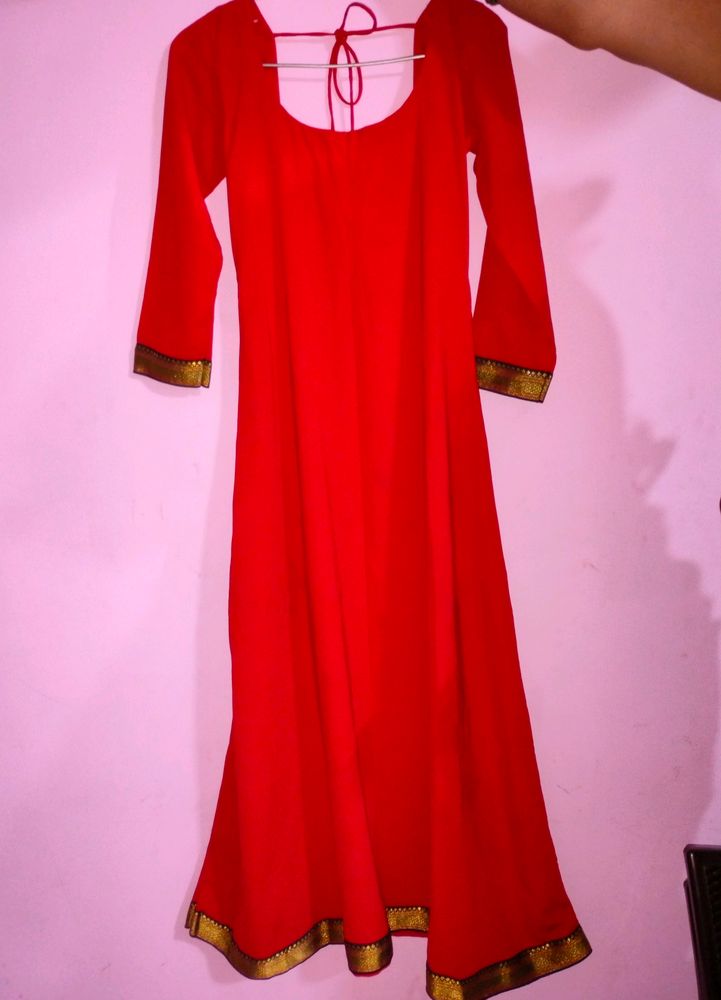 Red Anarkali Kurti