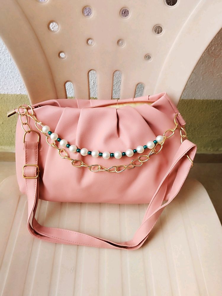 Pearl Peach Sling Bag