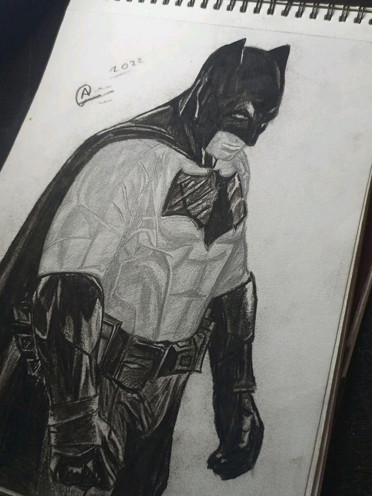 Charcoal Batman Sketch