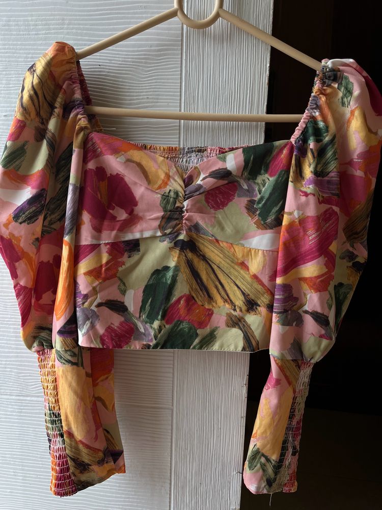 Floral Printed Crop Top