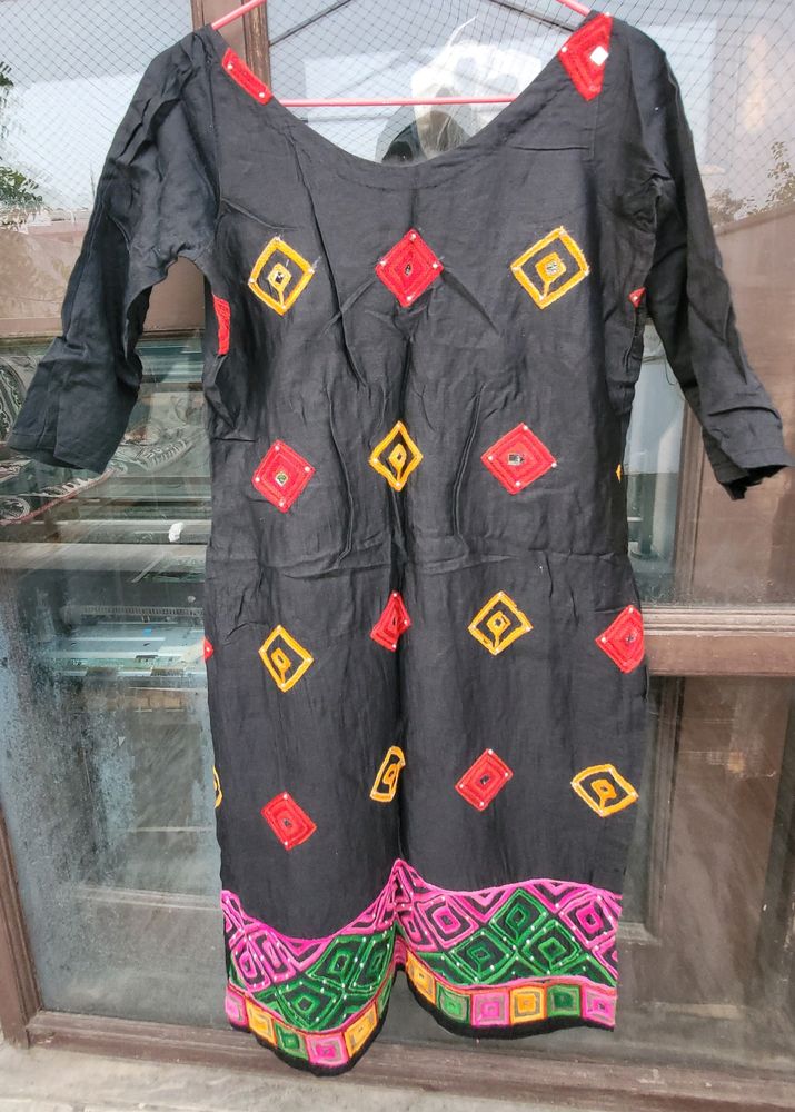 Black Colour Kurta