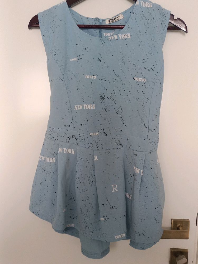 Emily Sky Blue Tunic 36 Size