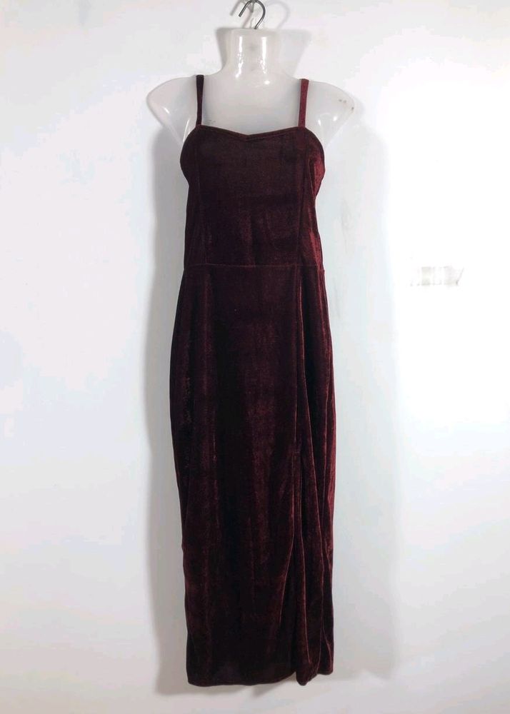 Maroon Velvet Dress (Women's)