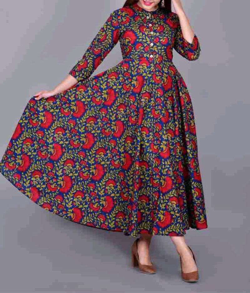 Gulmohar Jaipuri Printed Kurti