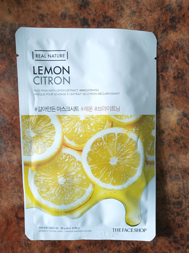 Lemon Citron Face Mask