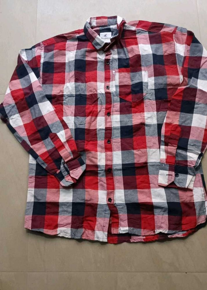 Mens Chequered Shirt, XXL SIZE