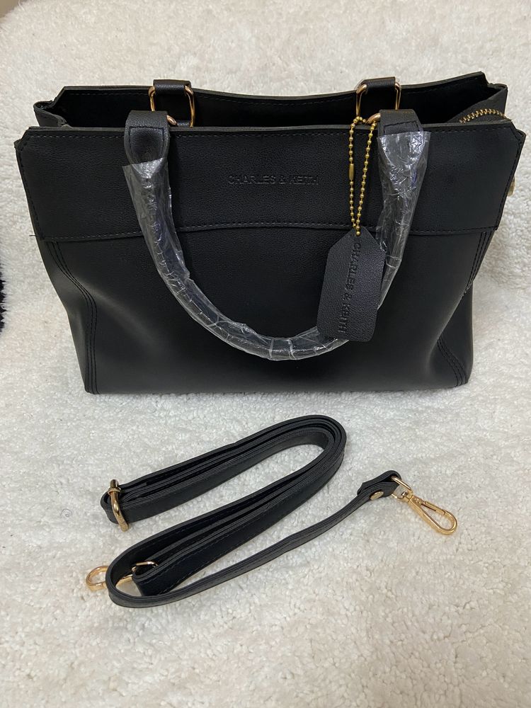 Black Charles & Keith Hand Bag