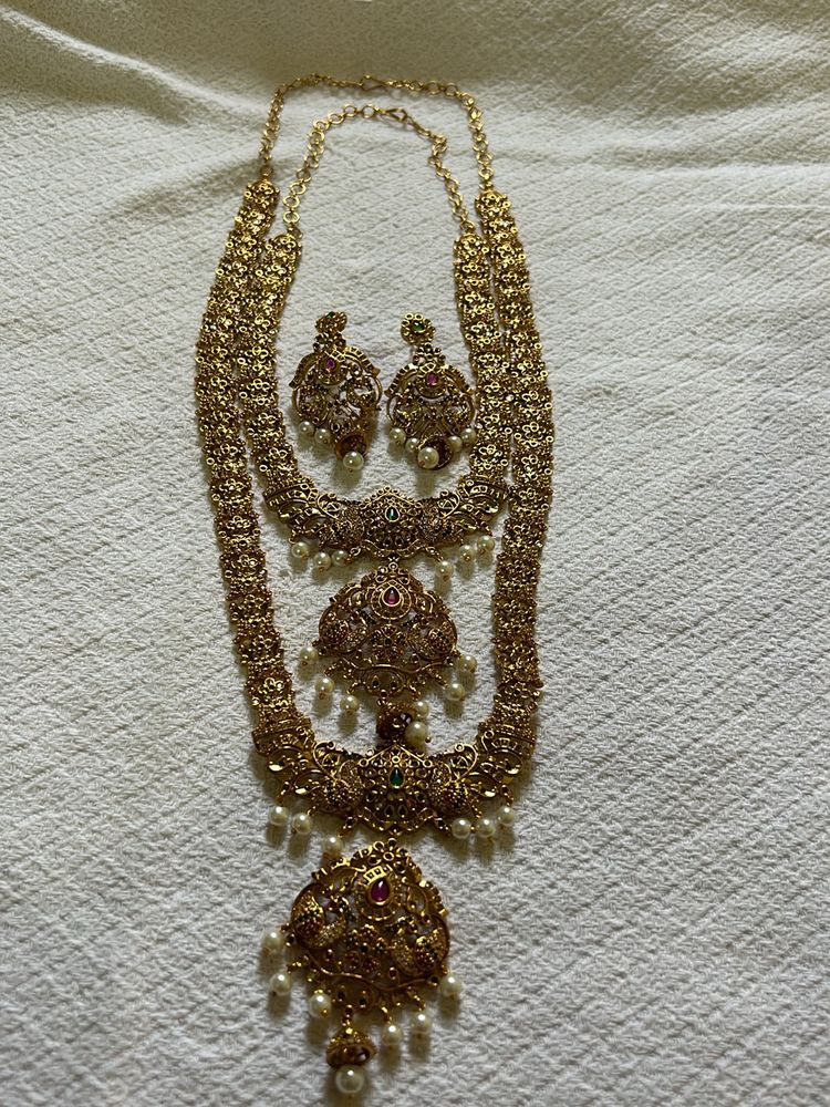 Designer Bridal Long Necklace Set