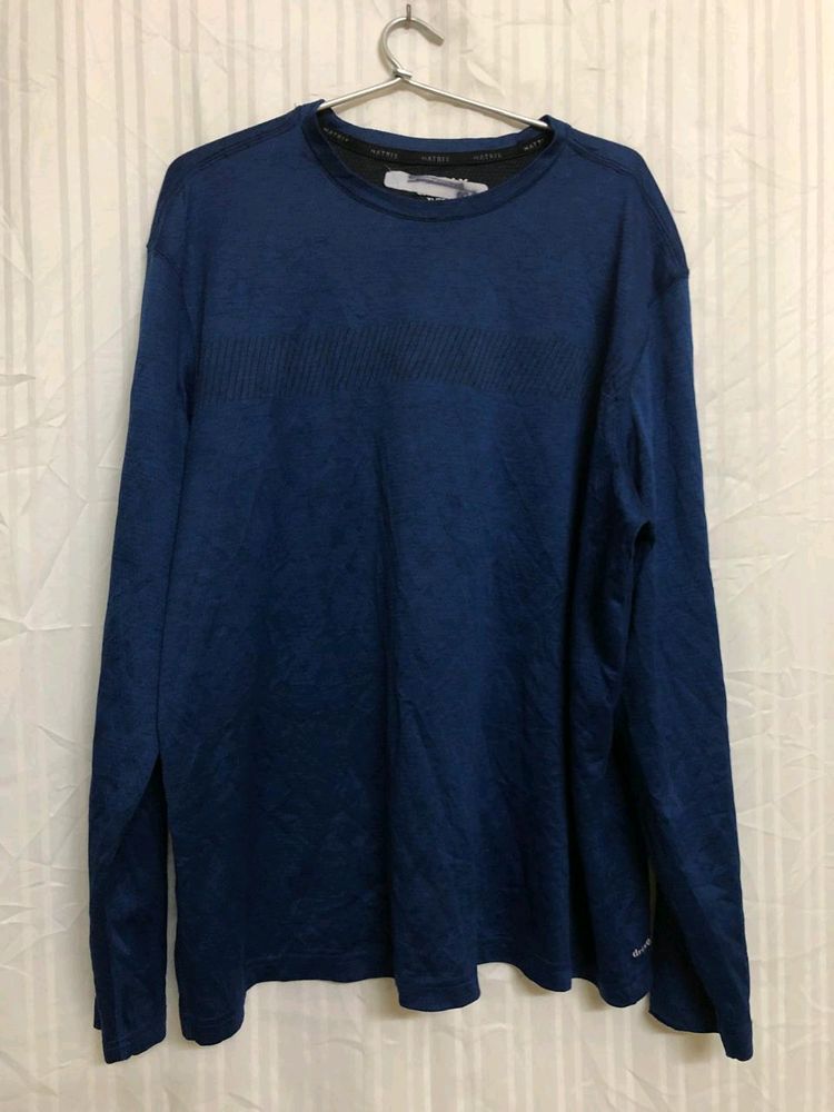 Matrix Blue Long Sleeve T Shirt