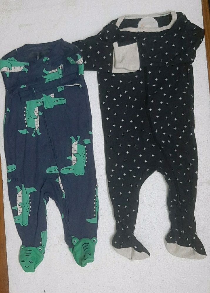 0 To 6m Baby  Sleepsuits ( Unisex)