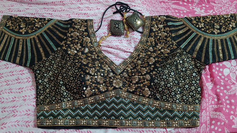 New Designer  Padded Black Blouse