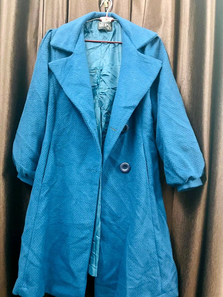 Blue Puffed Jacket