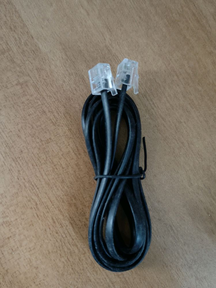 Telephone Data Cable In Black