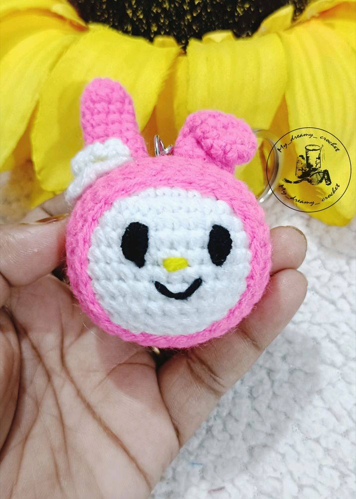 Amigurumi Mymelody Face Keychain