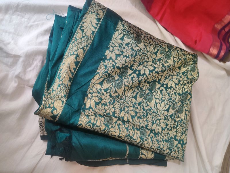 Green Colour Saree