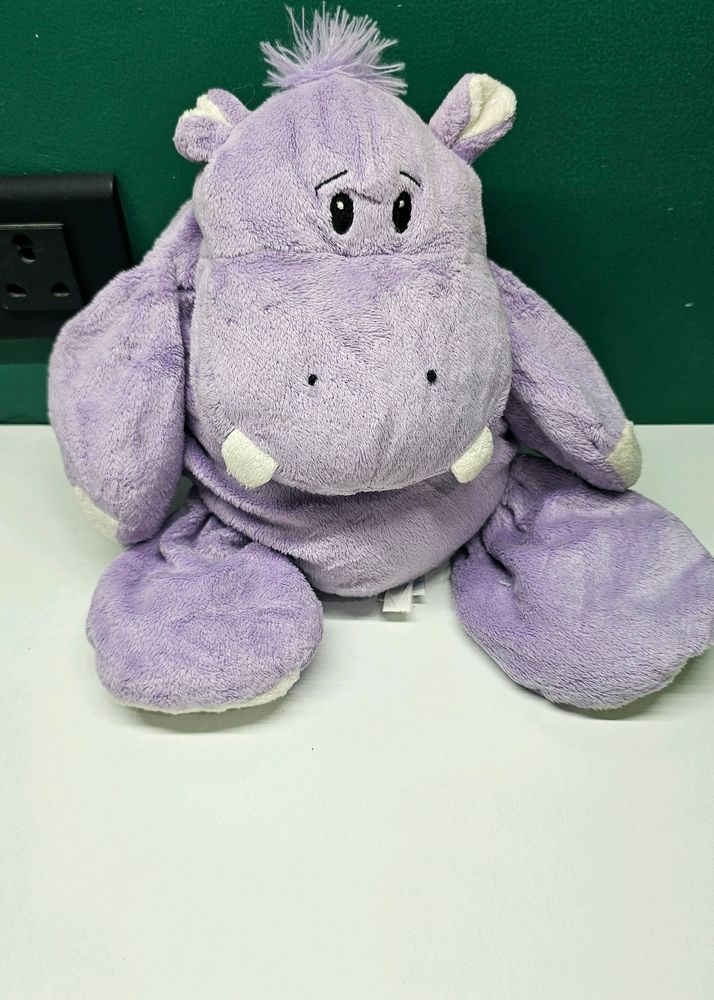 Purple Hippo Cute Soft Plush For Cuddling