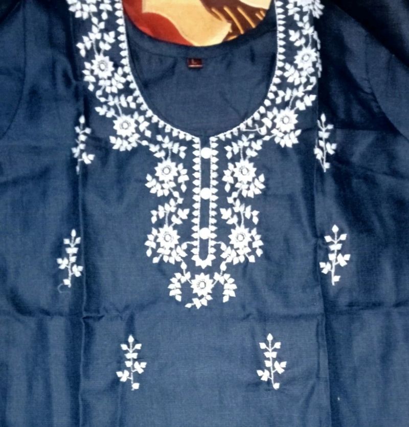 New Women Chikan Embroidery Kurta