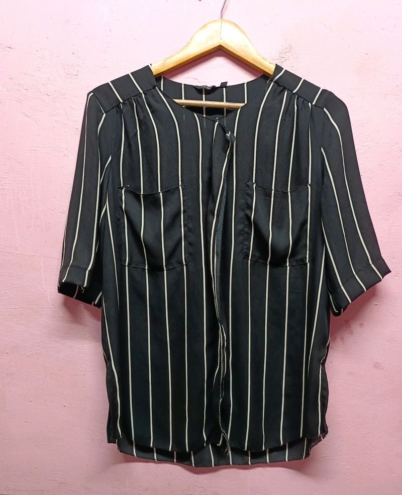 30rs 🚚Black Formal Shirt Cum Top (Women's)