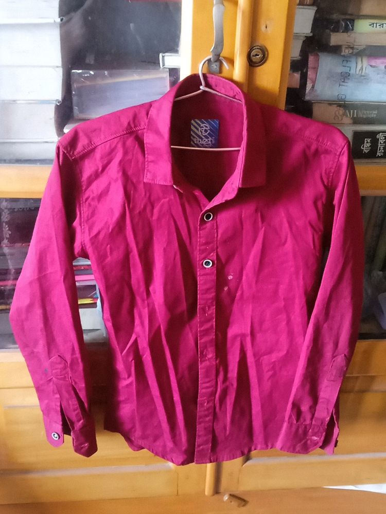 Boys Maroon shirt