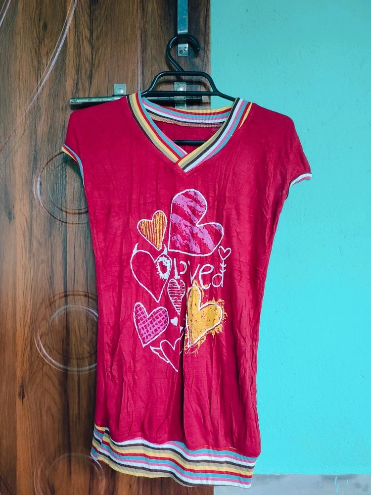 T-shirt Top, Cotton Spandex, Good Quality, No Flaw