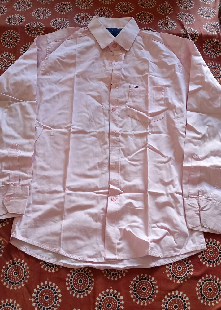 Men Light Pink Shirt