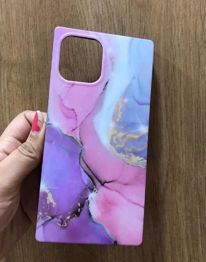 IPhone 12 Pro Max Pink Marble Look Phone Case