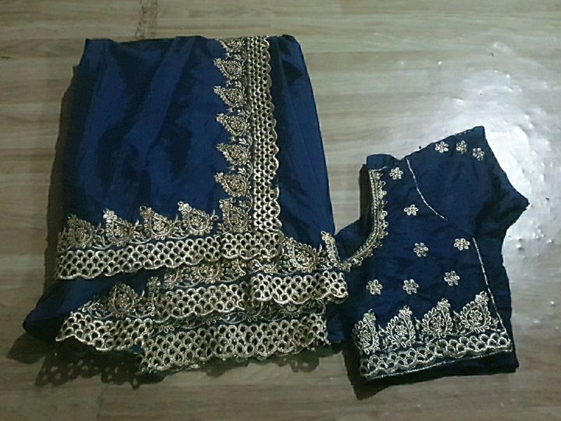 Beautiful Saree With 36 Size Blouse