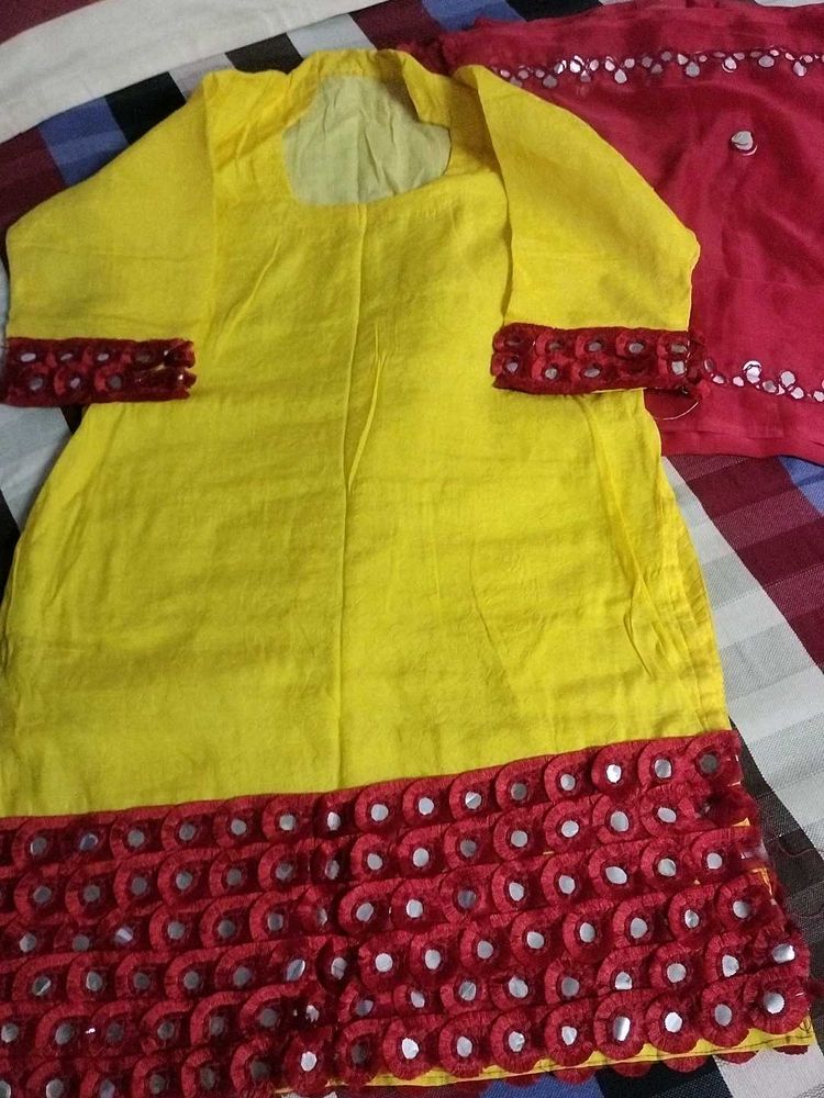 Yellow Punjabi Suit