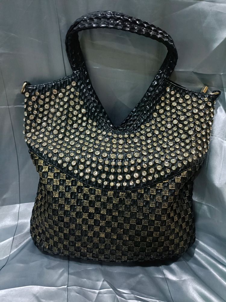 Branded Purse With Diamonds