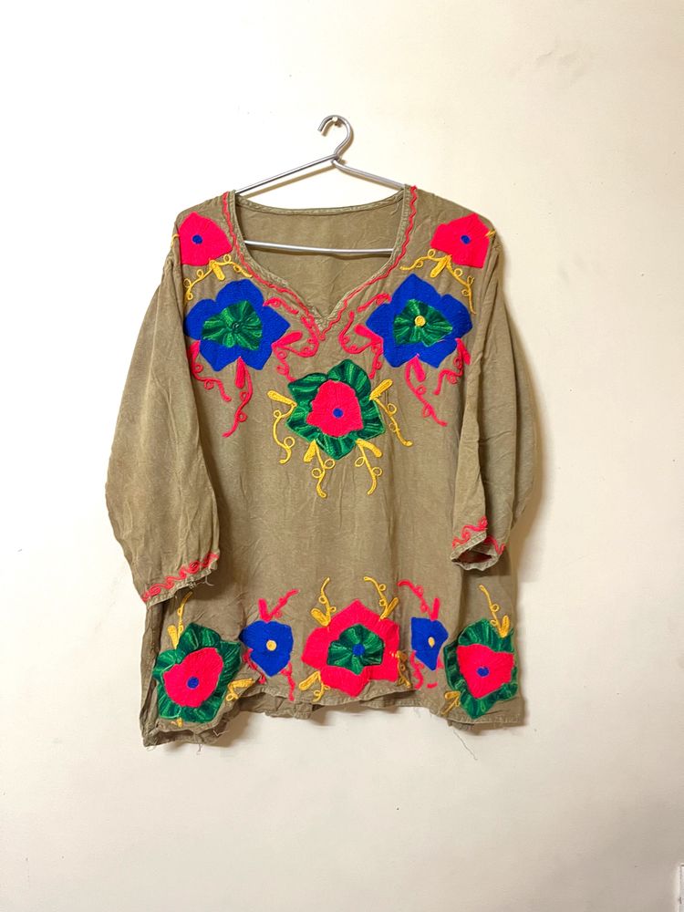 Kashmiri Hand Embroidered Top