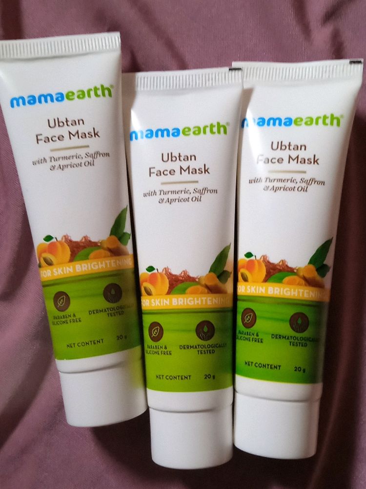 Mamaearth Ubtan Face Mask 3 Pack Combo