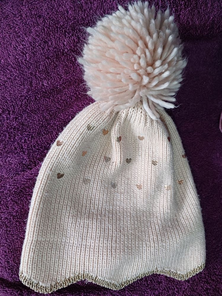 Woollen Cap For 1-3 Year Girl's