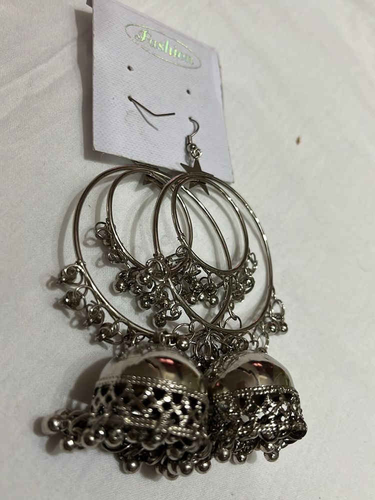 Oxidised Jhumka