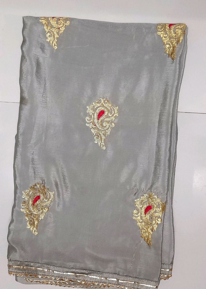 Silk Embroidered Saree