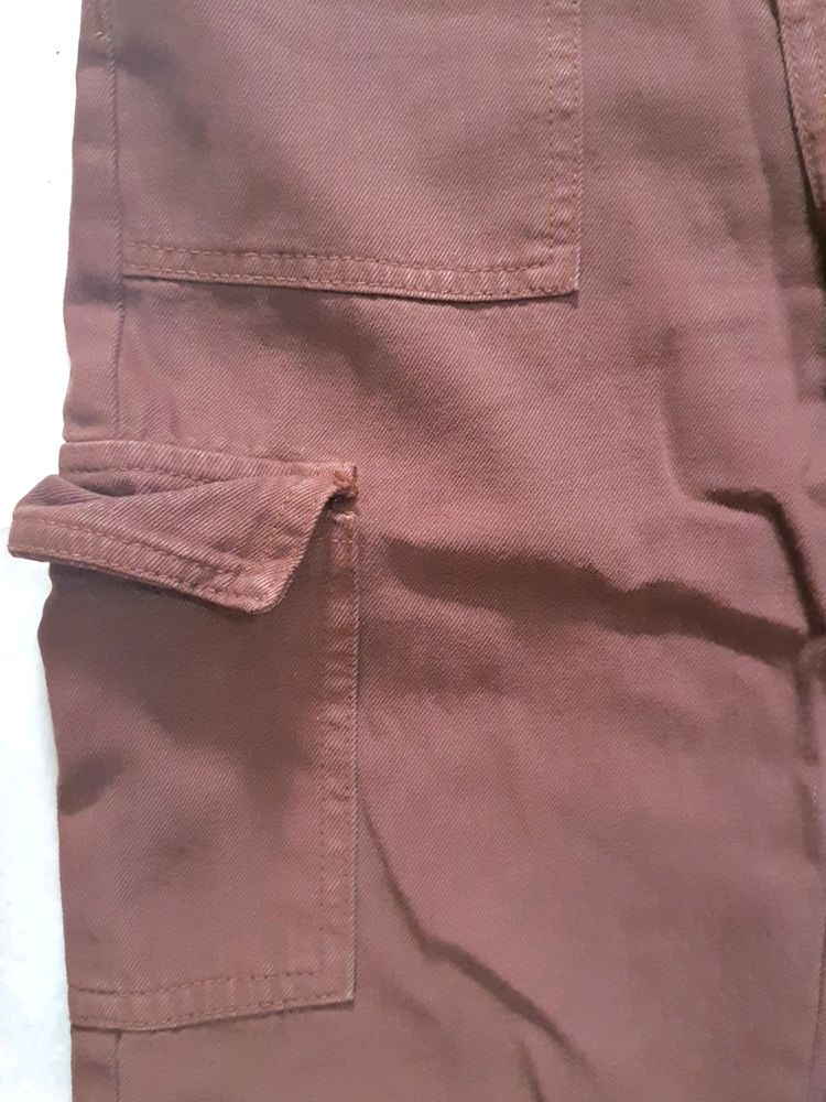 Beautiful Brown Cargo Pants 26 Waist Size