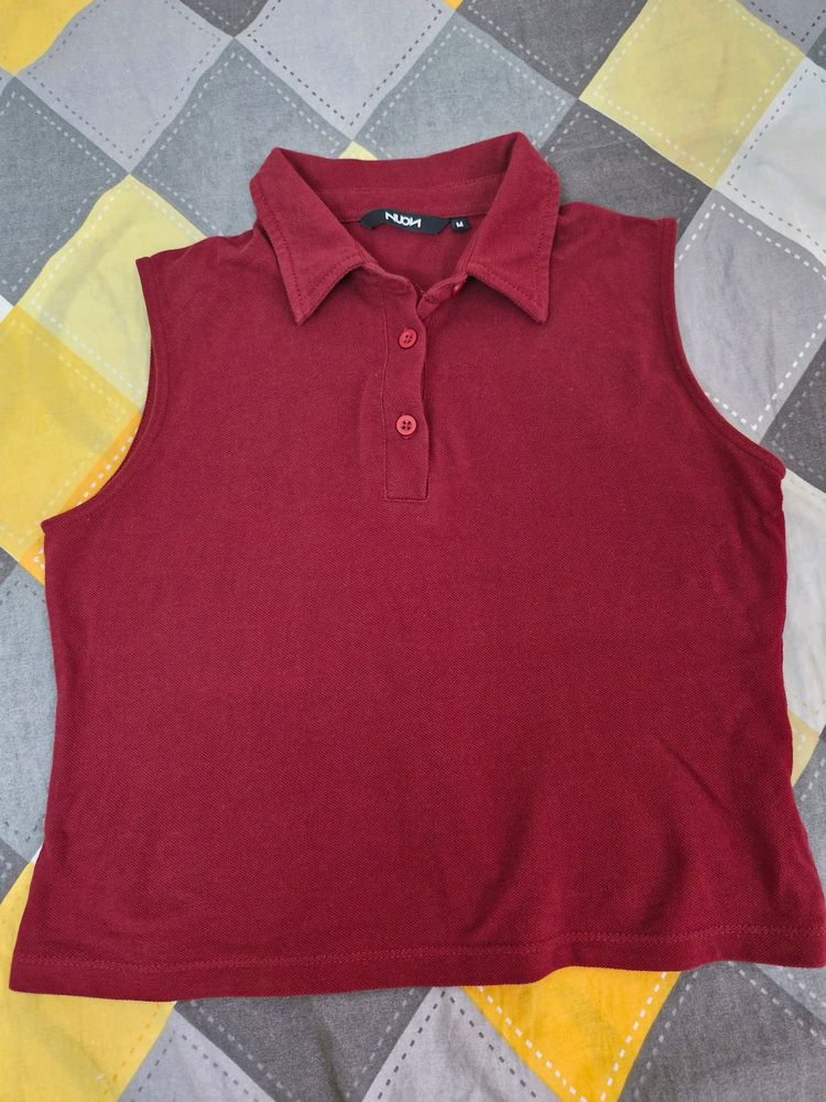 Crop Polo T-shirt