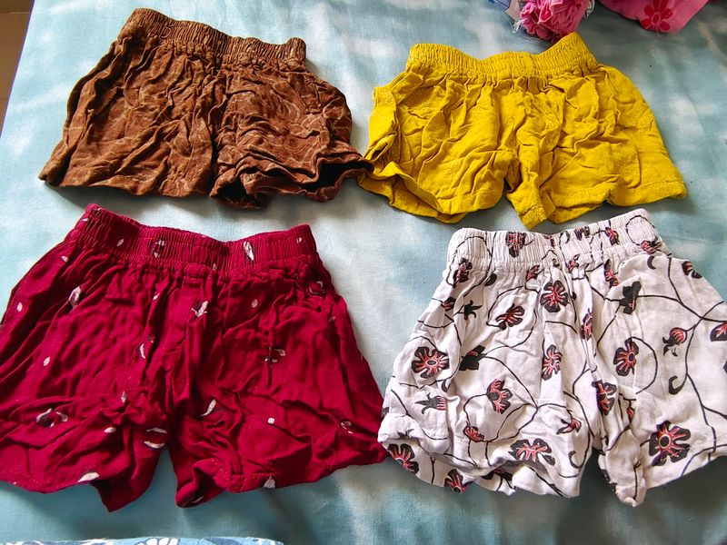 BabyGirl Cotton Daily Shorts