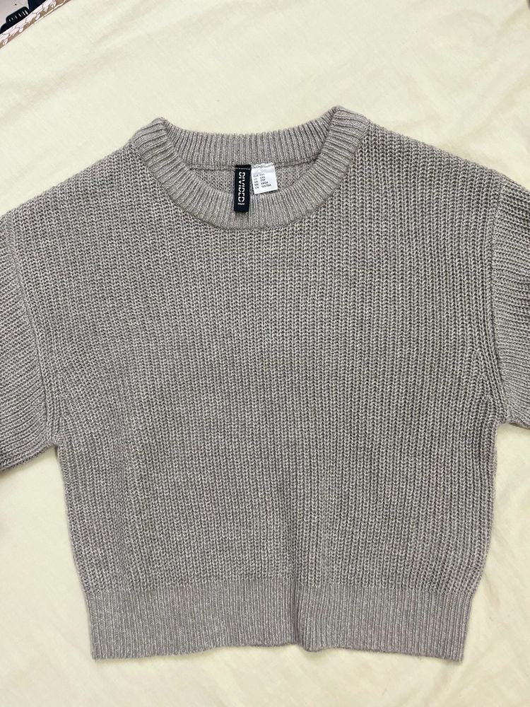 Crop Knitted Pullover