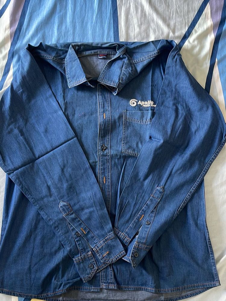 Denim Like Shirt 42 Size For Sale