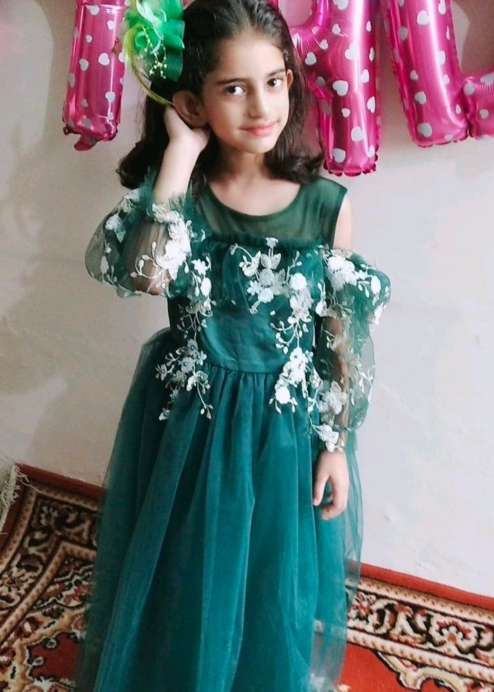 Green Party Dress