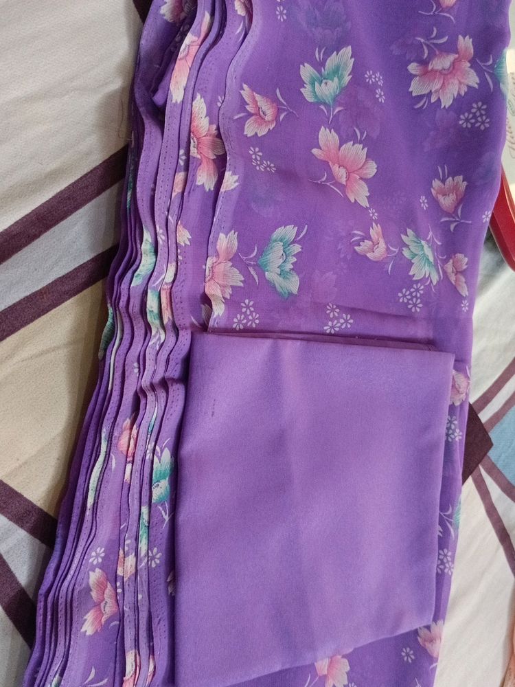 Daily Wear Purple Colour Saree