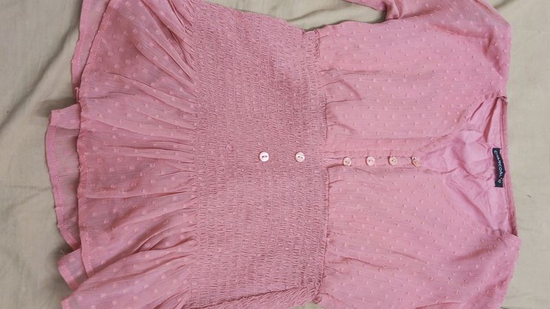 Pink Georgette Top....