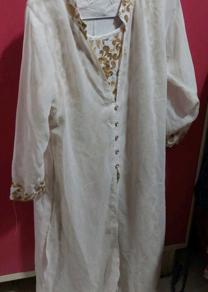 White Jacket Kurti Of XXL Size