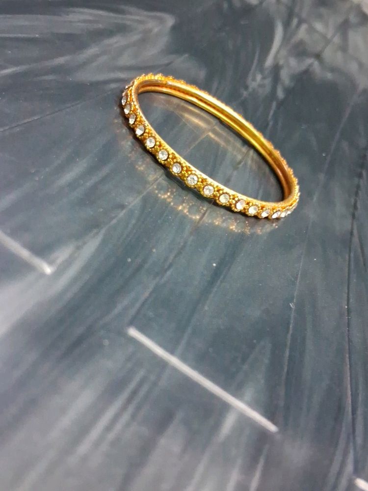 Gold Crystal Bangle Jewellery