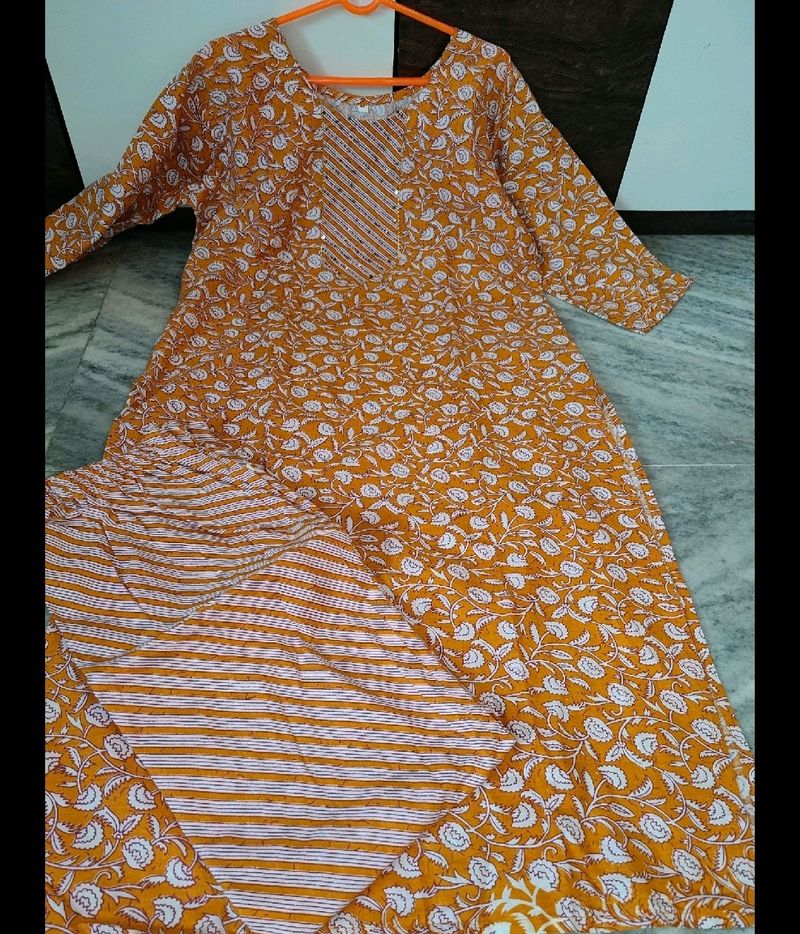 Brand New Mustard Kurta Set